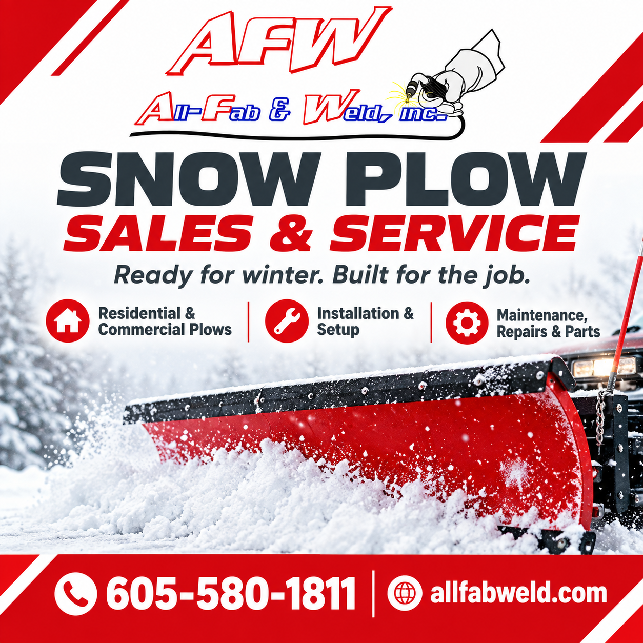 All Fab & Weld | Sturgis South Dakota | Welding | CNC | Snow Plows Sales and Service Snow Plows Sales and Service | All Fab & Weld | Sturgis South Dakota | Welding